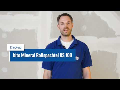 bito Mineral Rollspachtel RS 108 - Effektive Anwendung mit der bitool Spachtel-Walze WZ 609