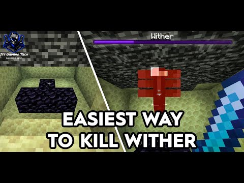Easiest Way To Kill Withers 30 Seconds Method--1.16/1.15 || Minecraft || Java And Bedrock Edition ||