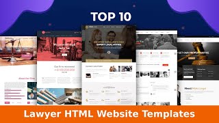 Top 10 Lawyer HTML Website Templates | Best Lawyer or Legal Website Templates | 