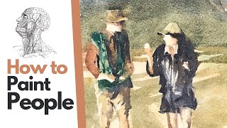 How to Paint People in Watercolor - Step-by-step