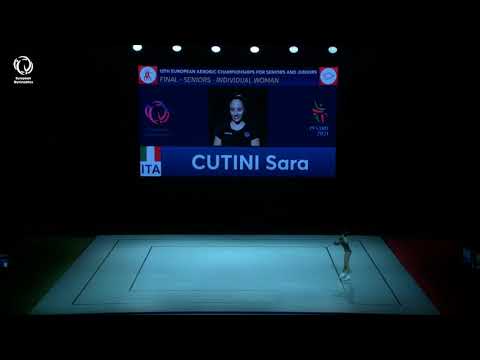 Sara CUTINI (ITA) - 2021 Aerobics Europeans, Individual Women final