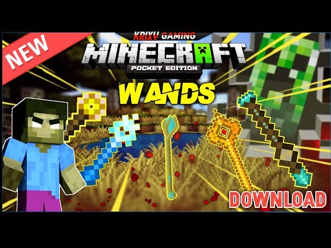 MAGICAL WANDS ADD-ON IN MINECRAFT BE/PE | WANDS ADD-ON IN MINECRAFT BE/PE | 2021!