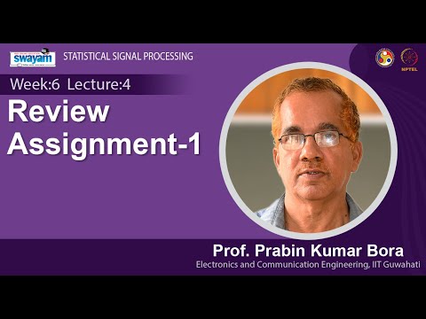Lec 1 Overview of Statistical Signal Processing