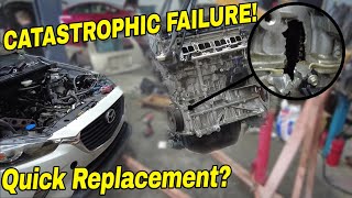 Replacing the Mazda Cx3 engine for Dad. Got it done in under three hours!