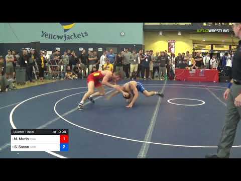 2018 FS WTT Challenge/UWW Juniors 65 Quarter-Finals - Max Murin (Iowa) Vs. Sammy Sasso (Dark).mp4