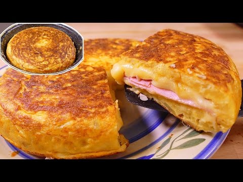 , title : 'como hacer la tortilla española de patatas ¡FAMOSÍSIMA y rellena con jamon y queso!'