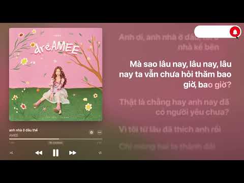 (Karaoke Beat Chuẩn) AMEE - anh nhà ở đâu thế
