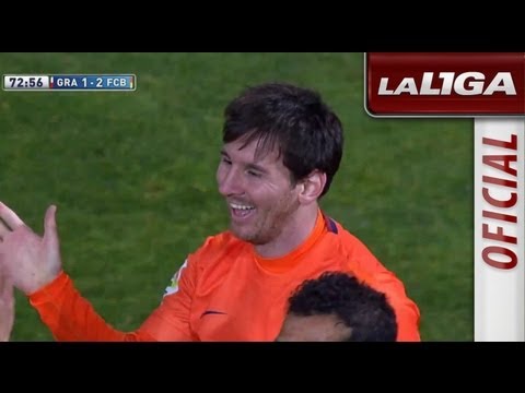 Gol de Messi (1-2) en el Granda CF - FC Barcelona - HD
