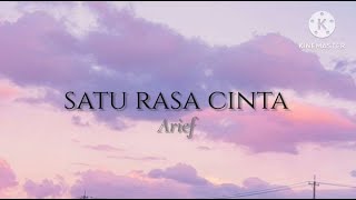 Download lagu Satu Rasa Cinta Arief... mp3