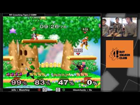 Crouching Tigers 2 SSBM - Losers - Jello + Blazerboy (Red) vs Ghostchunks + Elu (Green)