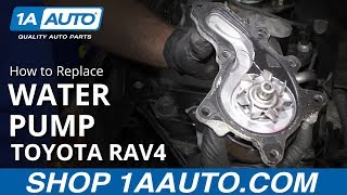 How to Replace Engine Water Pump 09-18 Toyota RAV4