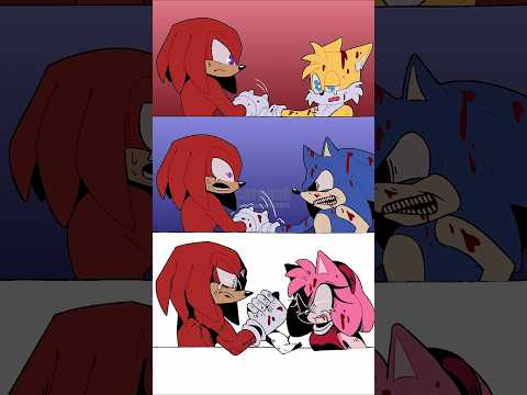 Knakels and tails and amy and shin sonic 😭😭 (The Sonic Tapes Animation) #shorts