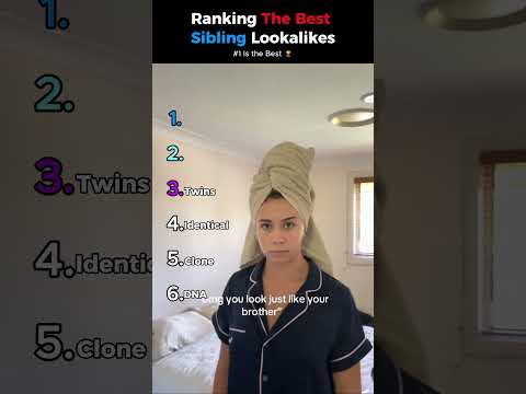 Ranking The Best Sibling Lookalikes #shortsviral #funny