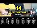 14 - Silent Sanctuary | Easy Guitar Chords Tutorial For Beginners (CHORDS & LYRICS) #guitarlessons