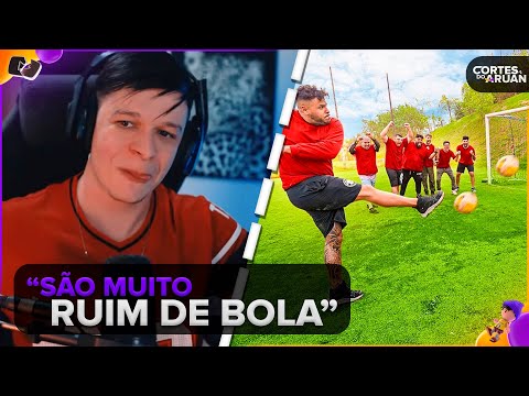 ARUAN REAGE: DESAFIO DE BOLA NO TRAVESSÃO MAIS DIFICIL DE TODOS ! (RENATO GARCIA) - Cortes do Aruan