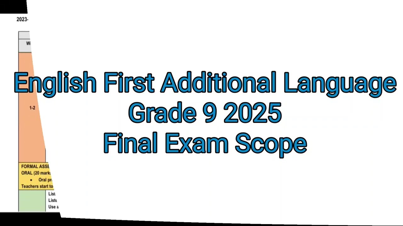 Grade 9 English First Additional Language (FAL) Term 4 | Final Exam Scope 2025