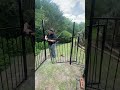 how to install a new wrought iron gate #shorts #diy #homeimprovement