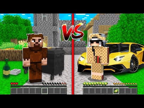 FAKİR HAYAT VS ZENGİN HAYAT 😱 - Minecraft