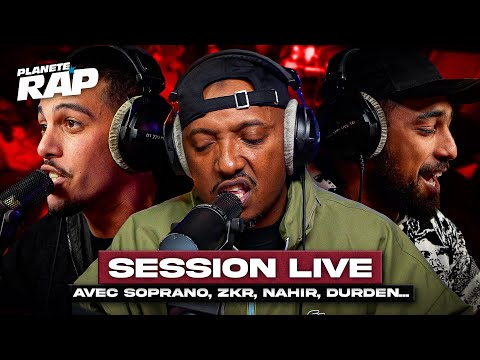 SESSION LIVE avec Soprano, Zkr, Durden, Nahir & Souffrance ! #PlanèteRap
