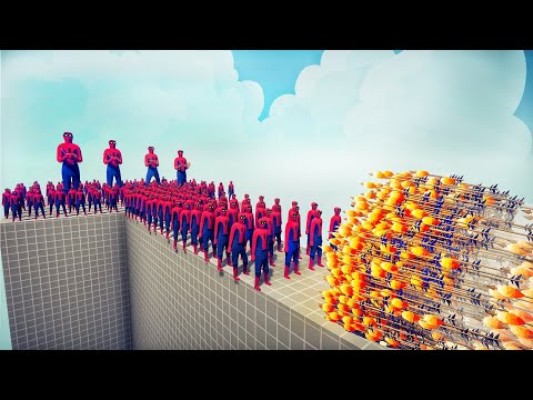 100x SPIDERMAN and GIANT vs EVERY GOD - Totally Accurate Battle Simulator TABS