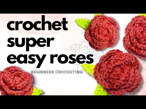 Learn How to Crochet STUNNING Roses! 🌹The Easiest Way to Make Gorgeous Flowers!
