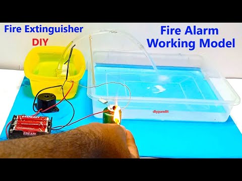fire detector alarm working model science project diy simple and easy howtofunda