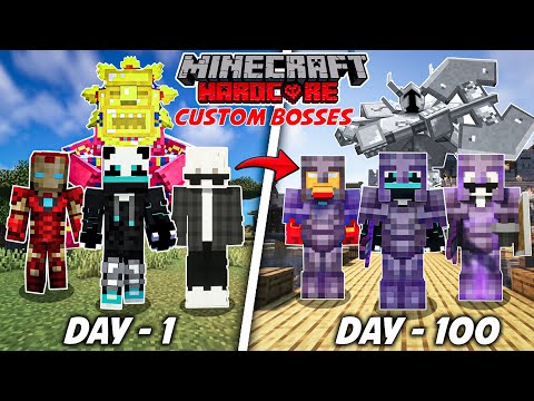 DeadZilla gamer - We survived 100 days in Minecraft 1.20 , But There Are Custom Bosses...