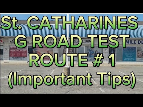 St. Catharines G Road Test Route # 1 | Important Tips