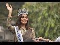 Miss World Manushi Chhillar's homecoming parade in Delhi