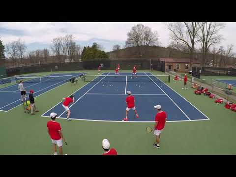 Denison University Men's Tennis - Warmup 3/27/2021