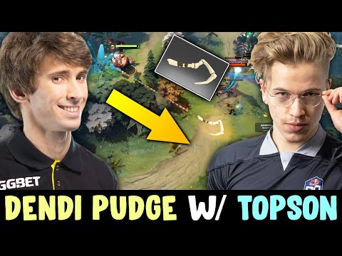 Dendi picked PUDGE when met Topson — 100% LEGEND HOOK