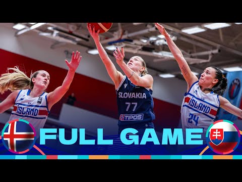 Iceland v Slovakia | Full Basketball Game | FIBA Women's EuroBasket 2025 Qualifiers