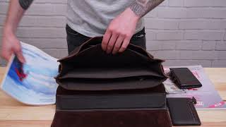 Портфель 14155 Vintage коричневий