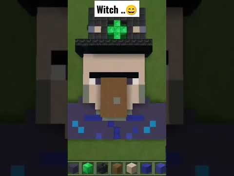 I Built Witch 's Face In Minecraft || #shorts #gaming #minecraft #viral