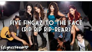 Victorious Cast - 5 Fingaz To The Face (with lyrics)
