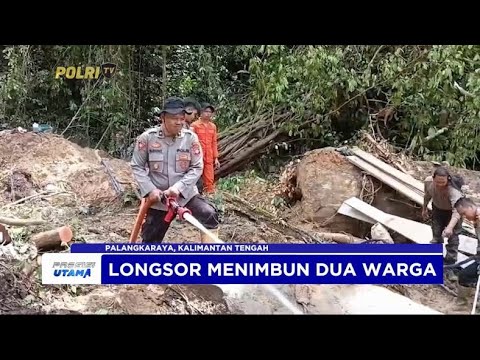 EVAKUASI KORBAN TANAH LONGSOR DI SEI DRAJOI