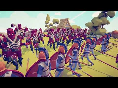 Spartans VS Evil Brutes (TABS Massive Battle