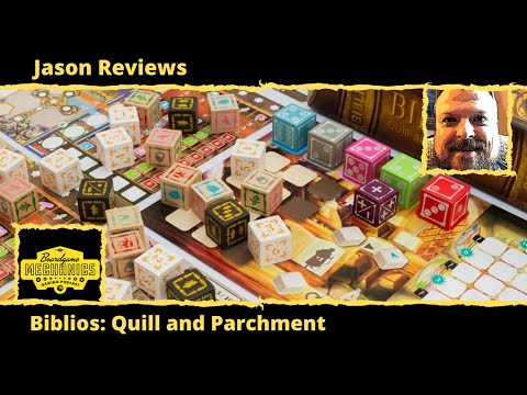 Jason's Board Game Diagnostics of Biblios: Quill and Parchment