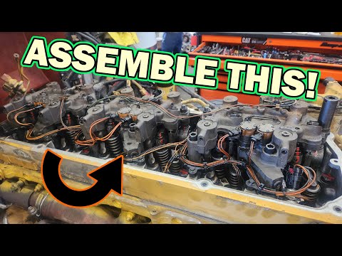 Cat C13 Valvetrain and Overhead installation and adjustment.
