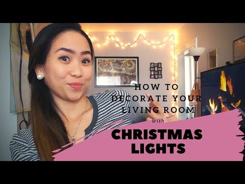 How to Decorate your Living Room with Christmas Lights