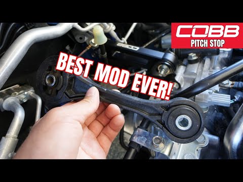 Cobb Tuning 2022 WRX Subaru Pitch Stop mount install and drive test vs stock plastic one