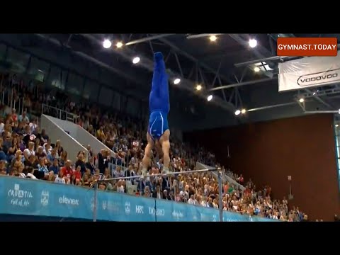 Top 3 in Men's High Bar Final - 2023 Osijek Gymnastics World Challenge Cup