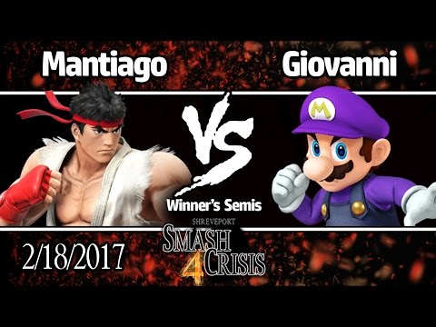 Mantiago vs Giovanni   Winner Semis - SSC4 - Super Smash Bros. for Wii U