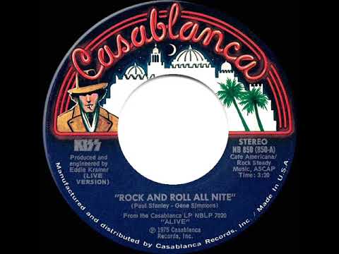 1976 HITS ARCHIVE: Rock And Roll All Nite (live) - Kiss (stereo 45 single version)