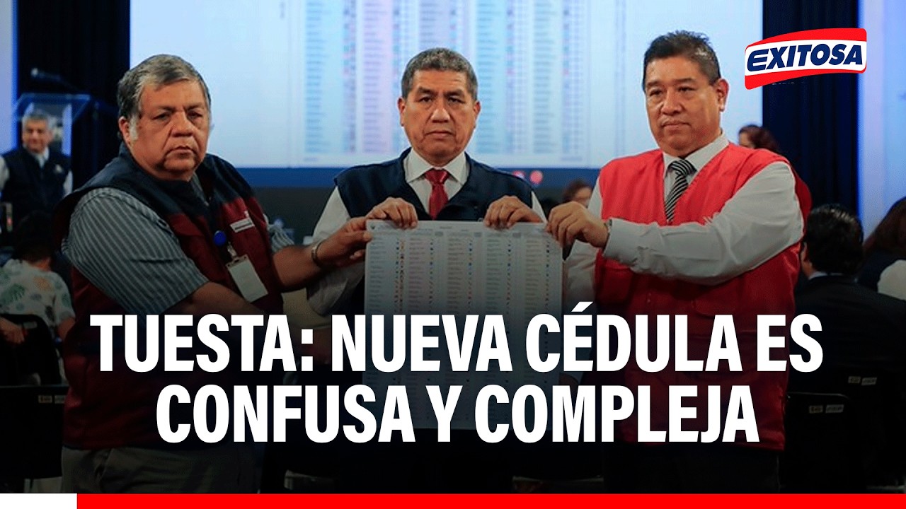 🔴🔵 Nueva cédula de sufragio es confusa y compleja, señala exjefe de la ONPE: "Un sabanón"