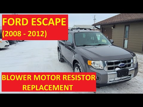 Ford Escape - BLOWER MOTOR RESISTOR REPLACEMENT / REMOVAL (2008 - 2012)