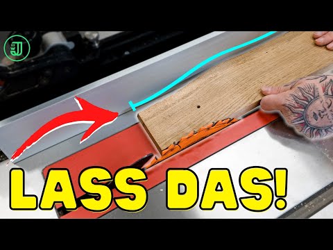 Mach das niemals am PARALLELANSCHLAG deiner TISCHKREISSÄGE! 😱 | Jonas Winkler