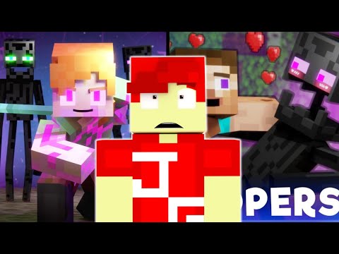 Reacting to "ENDERMAN ATTACK and Enderman Attack: BLOOPERS" (Minecraft Animation Reaction)