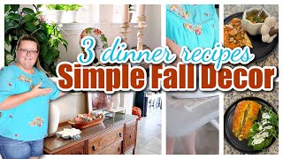 FALL CLEANING & COZY DINNER RECIPES!