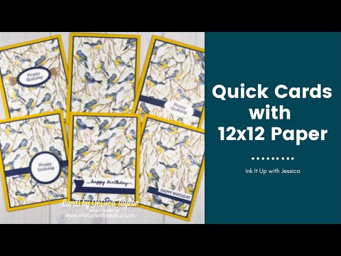 6 Quick Cards with Patterned Paper